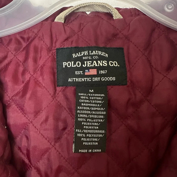 Y2K RALPH LAUREN POLO Quilted Cargo Utility Jacket size M - Picture 3 of 10